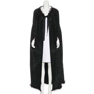 Chanel wool & silk embellished cape -exceptional condition